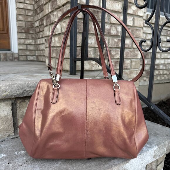 COACH MADISON MADELINE EAST WEST SATCHEL Shoulder Bag Vintage Y2K Retro Pink - Picture 2 of 16